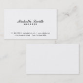 専門のエレガントで明白な白人のメーキャップアーティスト 名刺 (正面/裏面)