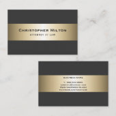 専門のエレガントで暗くフェイクな金ゴールドは縞で飾ります 名刺 (正面/裏面)