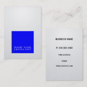専門のエレガントで青い正方形のモダンな勾配 名刺 (正面/裏面)