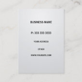 専門のエレガントで青い正方形のモダンな勾配 名刺 (裏面)