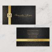 専門のエレガントなダマスク織の名刺 名刺 (正面/裏面)