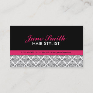 専門のエレガントなダマスク織の花のメーキャップアーティスト 名刺