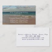 専門のエレガントなビーチのくつろぎのスパ旅行 名刺 (正面/裏面)
