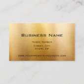 専門のエレガントなモダンによってブラシをかけられる金属 名刺 (裏面)