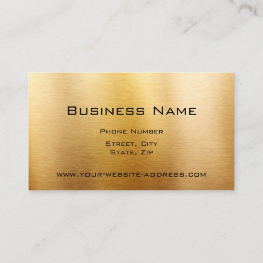 専門のエレガントなモダンによってブラシをかけられる金属 名刺 (裏面)