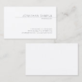 専門のエレガントなモダンのお洒落なデザインの平野 名刺 (正面/裏面)