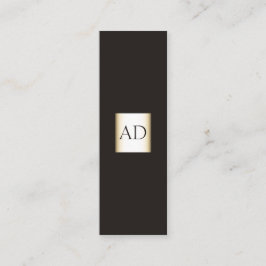 専門のエレガントなモノグラムの名刺 スキニー名刺