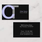 専門のエレガントな名刺 名刺 (正面/裏面)