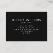 専門のエレガントな大理石 名刺 (裏面)