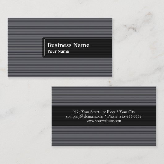 専門のエレガントな弁護士の名刺 名刺 (正面/裏面)