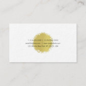 専門のエレガントな書道の金ゴールドのデザインの平野 名刺 (裏面)