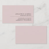 専門のエレガントな最小主義のテンプレートのモダン 名刺 (正面/裏面)