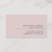 専門のエレガントな最小主義のテンプレートのモダン 名刺 (正面)