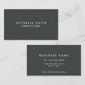 専門のエレガントな緑の明白なドット・パターン 名刺 (正面/裏面)