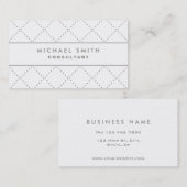 専門のエレガントな美容師のファッションの白 名刺 (正面/裏面)