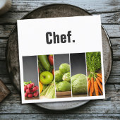 専門のエレガントな野菜の栄養士のシェフ スクエア名刺