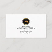 専門のエレガントな青緑色の銀製の波の鉛管工 名刺 (裏面)