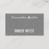 専門のエンボスの一見はメーキャップアーティストを注目します 名刺 (正面)