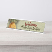 専門のオフィスの歓迎レセプションの印 デスクネームプレート (正面)