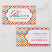 専門のオルガナイザーの名刺 名刺 (正面/裏面)