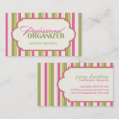 専門のオルガナイザーの名刺 名刺 (正面/裏面)