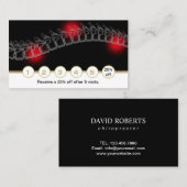 専門のカイロプラクターのセラピストのロイヤリティの穿孔器 ロイヤリティカード (正面/裏面)