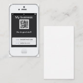 専門のカスタマイズ可能で白いiPhoneのデザイン 名刺 (正面/裏面)