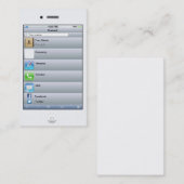 専門のカスタマイズ可能で白いiPhoneカード 名刺 (正面/裏面)