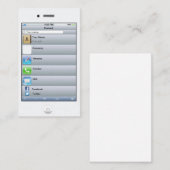 専門のカスタマイズ可能で白いiPhoneカード 名刺 (正面/裏面)
