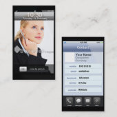 専門のカスタマイズ可能なiPhoneのデザイン 名刺 (正面/裏面)