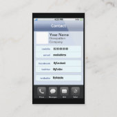 専門のカスタマイズ可能なiPhoneのデザイン 名刺 (裏面)