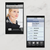 専門のカスタマイズ可能なiPhoneのデザイン 名刺 (正面/裏面)