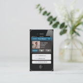 専門のカスタマイズ可能なiPhoneカード 名刺 (スタンド正面)