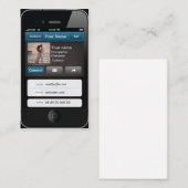専門のカスタマイズ可能なiPhoneカード 名刺 (正面/裏面)