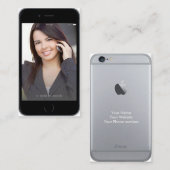 専門のカスタマイズ可能なiPhone 6の名刺 名刺 (正面/裏面)