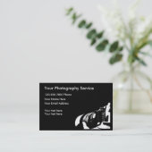 専門のカメラマンのモダン 名刺 (スタンド正面)