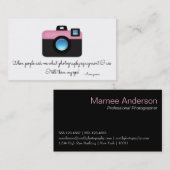 専門のカメラマンの引用文の名刺D3 名刺 (正面/裏面)