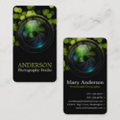 専門のカメラマンの縦の名刺8 名刺 (正面/裏面)