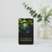 専門のカメラマンの縦の名刺8 名刺 (スタンド正面)