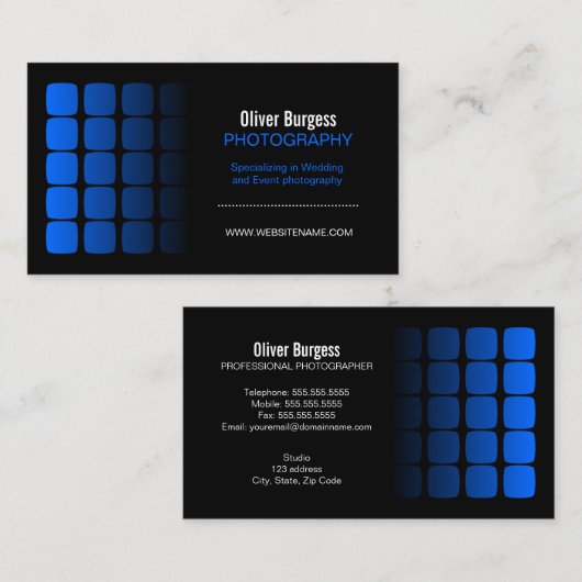 専門のカメラマン 名刺 (正面/裏面)