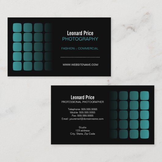 専門のカメラマン 名刺 (正面/裏面)