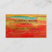 専門のカラフルでモダンな木製の一見#3 名刺 (裏面)