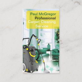 専門のカーペットのクリーニングサービス 名刺