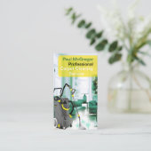 専門のカーペットのクリーニングサービス 名刺 (スタンド正面)