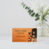 専門のギターのレッスン名刺 名刺 (スタンド正面)