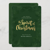 専門のクリスマスカード 招待状 (正面/裏面)