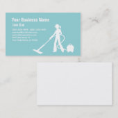 専門のクリーニングのサービス業カード 名刺 (正面/裏面)