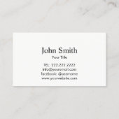 専門のクリーニングサービス 名刺 (裏面)