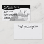 専門のクリーニング 名刺 (正面/裏面)