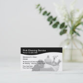 専門のクリーニング 名刺 (スタンド正面)